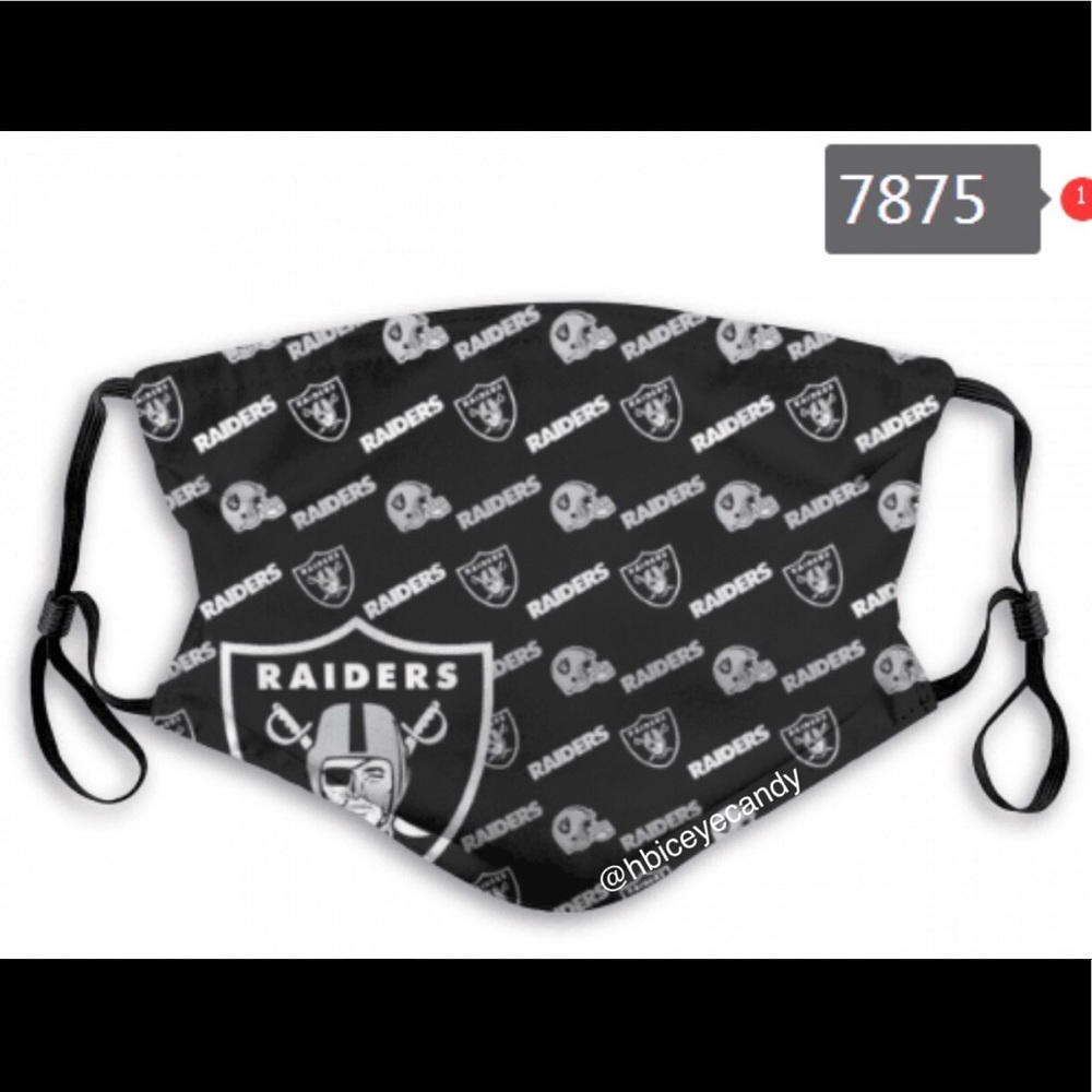 🔥Reusable Raiders Cloth Face Mask Ready to ship🔥